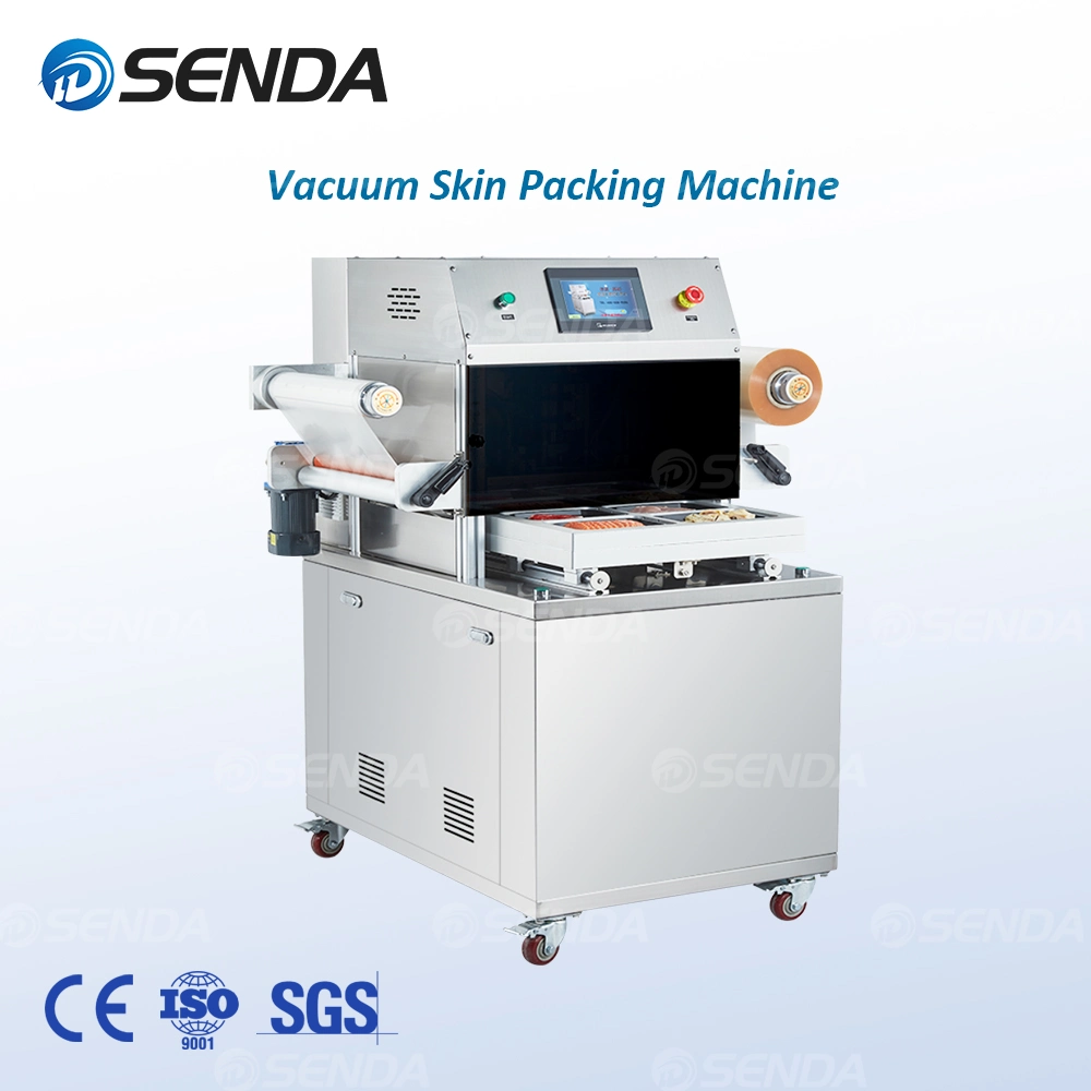 Frozen Durain /Fresh Meat/Seafood Vertical Type Vacuum Skin Packing Machine