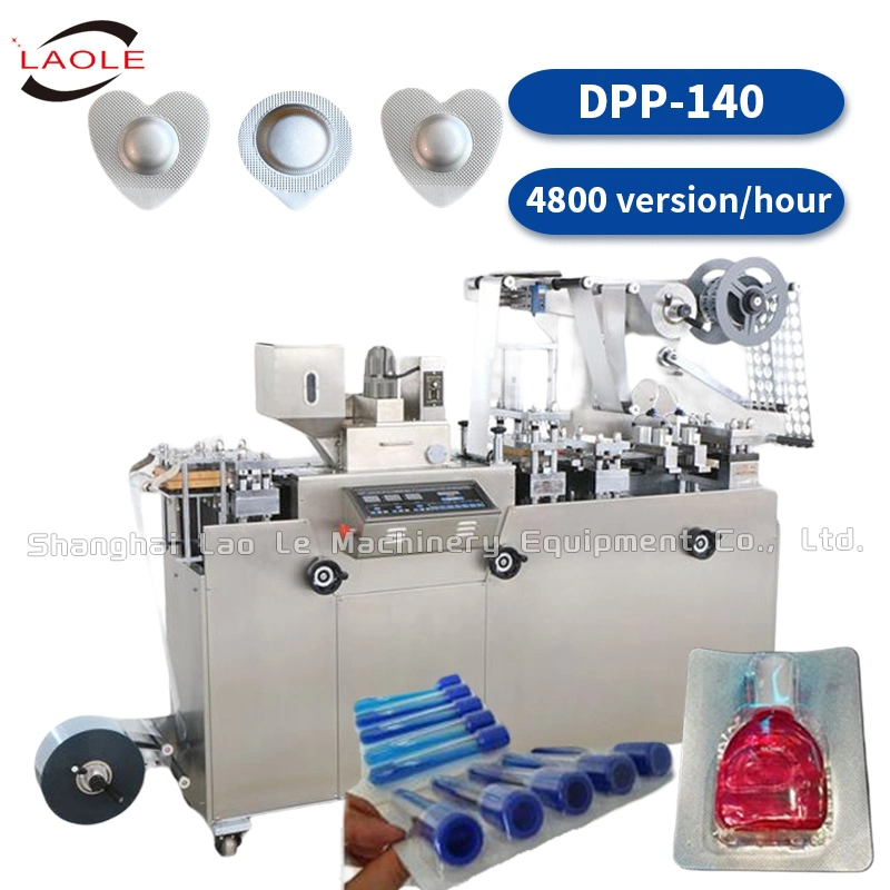 Dpp-80 Tablet Aluminum Capsule Press Blister Candy Milk Tabletflat Packaging Machine