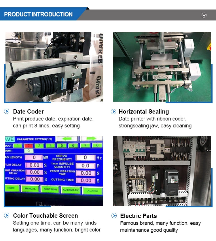 Full Automatic Weighting Mixed Nuts Snack Candy Salt Chips Pouch Granule Vffs Walnuts Pistachio Cashew Sachet Packing Machine