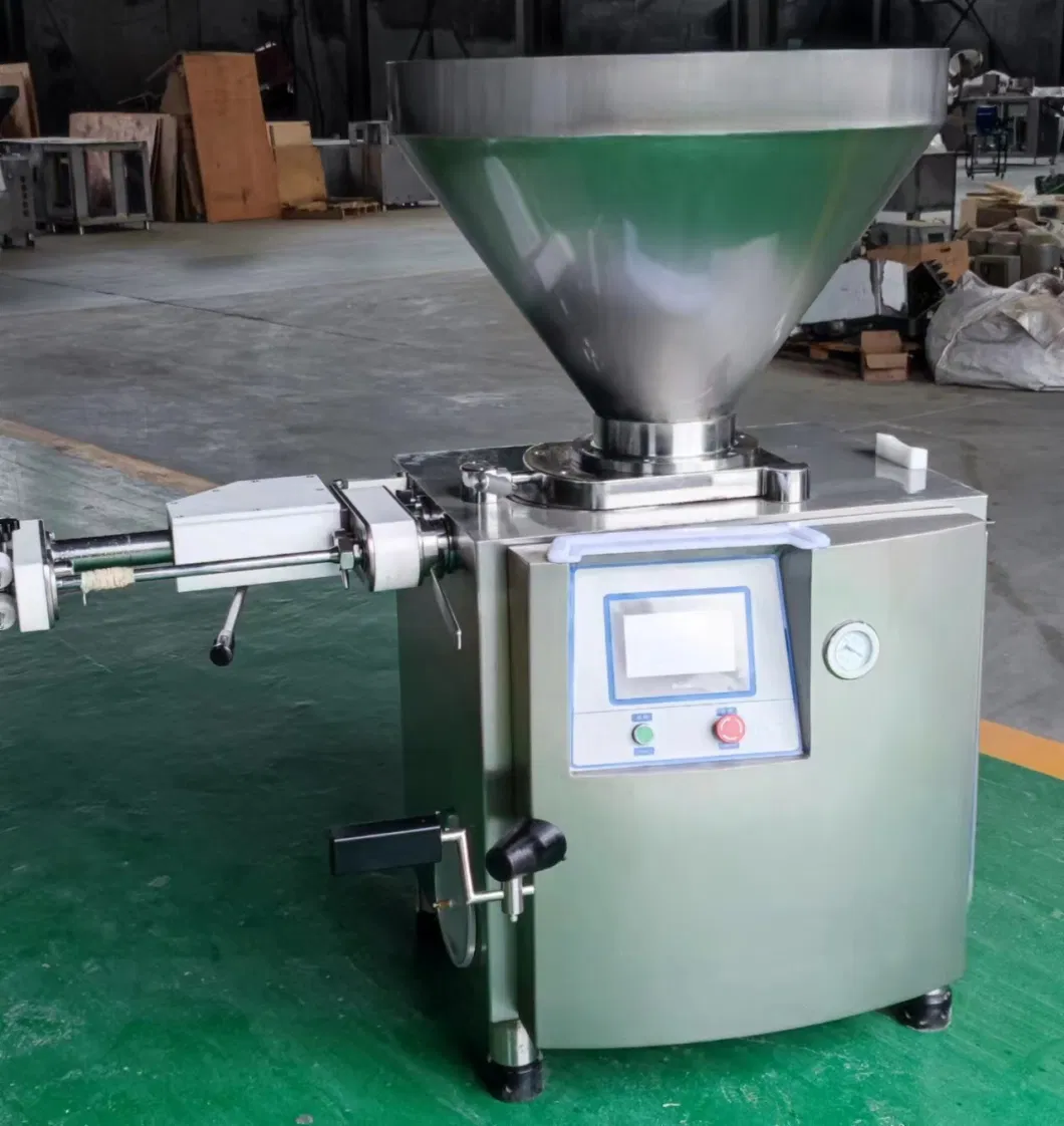 Meat Production Line Zg3200 Stainless Steel Industrial Automatic Bologna Hot Dog Candy Ham Maker Sausage Tying Stuffer Filling Machine Price for Stuffing Making