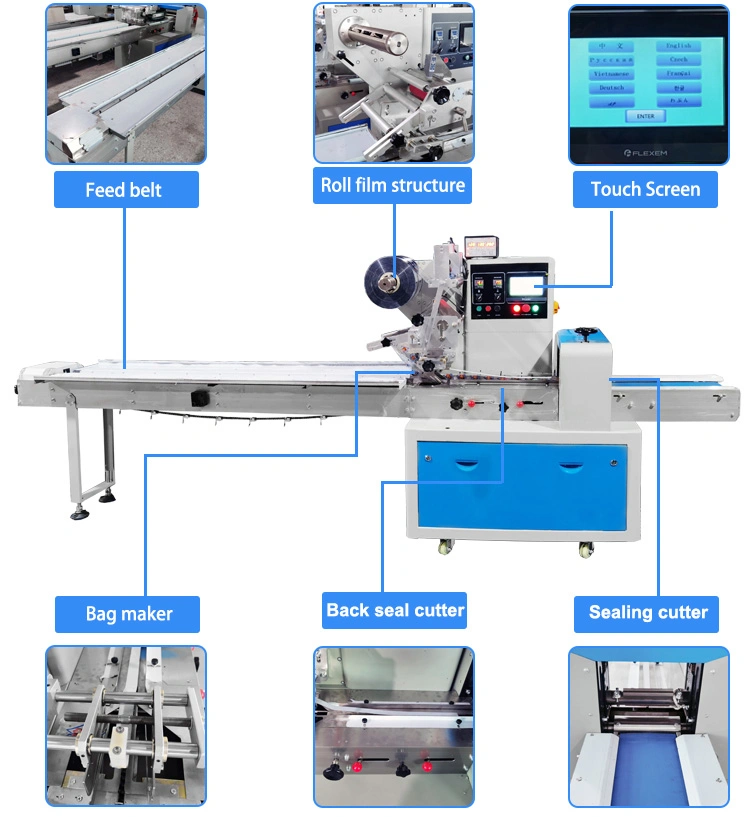 Horizontal Pork Stick Beef Jerkey Packing Machine Dried Meat Stick Packaging Machine