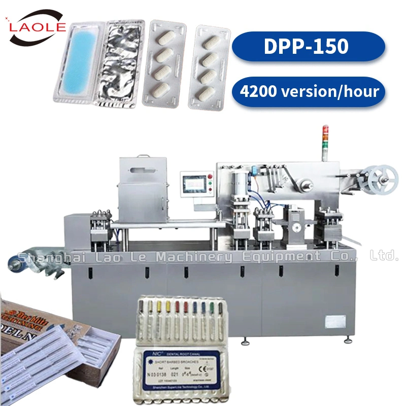 Dpp-80 Tablet Aluminum Capsule Press Blister Candy Milk Tabletflat Packaging Machine