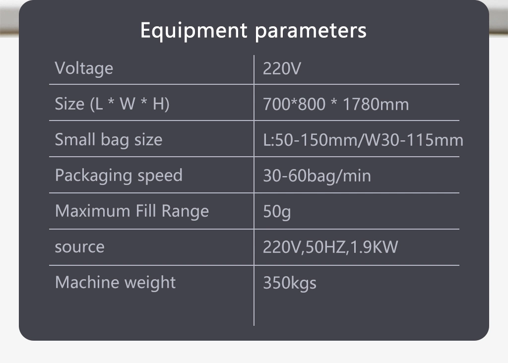 Automatic Powder Sachet Packaging Machine Chicken Desiccant Essence Sugar Vertical Pouch Packing Machine