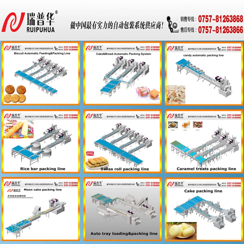 Factory Price Automatic Tray Loading Horizontal Rotary Pack Small Food Biscuit Candy Packing Machine