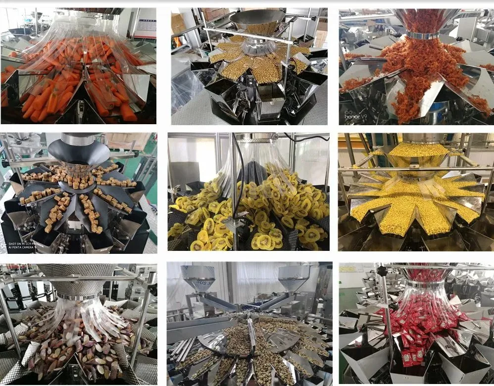 Lom Automatic Nuts Rice Dates Snacks Candy Food Packaging Machine/Vacuum/ High-Speed Automatic Multi-Head Weighing