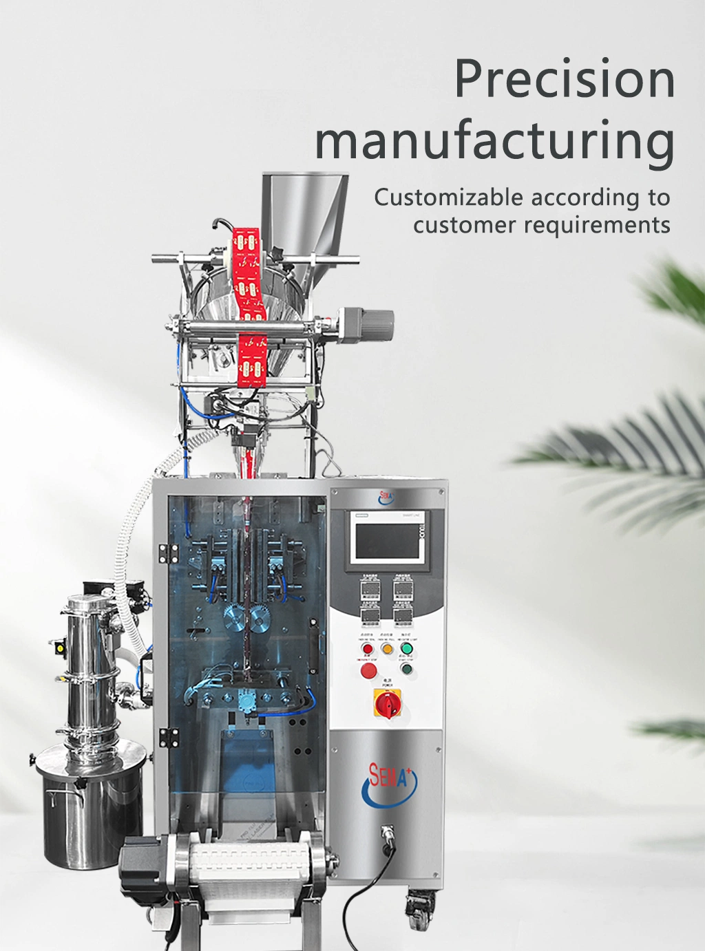 Automatic Powder Sachet Packaging Machine Chicken Desiccant Essence Sugar Vertical Pouch Packing Machine