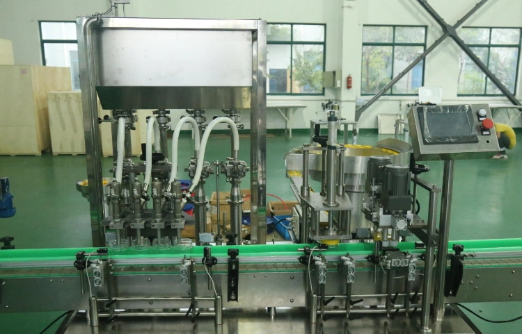 Automatic 4/6/8 Piston Pump Filling Machine for Tomato Sauce Glass Paste