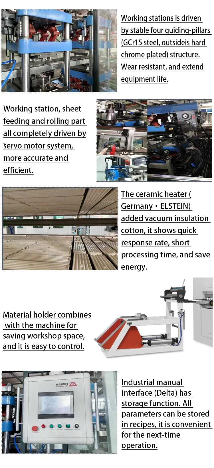 Semi Automatic Thermoforming Machine for Pet Fruit Container Snack Packaging Box with CE and ISO Certification