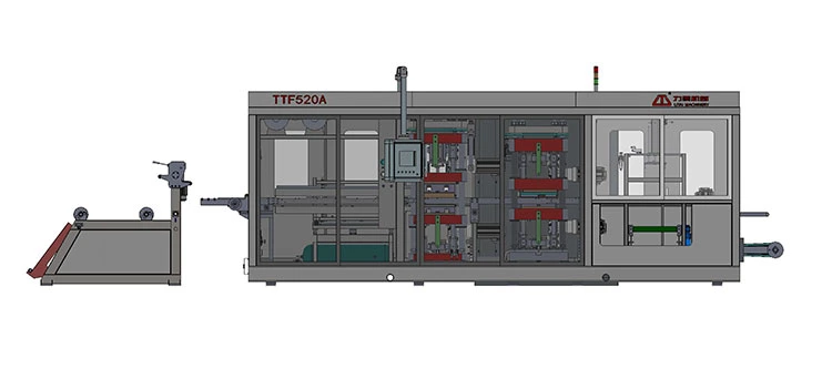 Semi Automatic Thermoforming Machine for Pet Fruit Container Snack Packaging Box with CE and ISO Certification