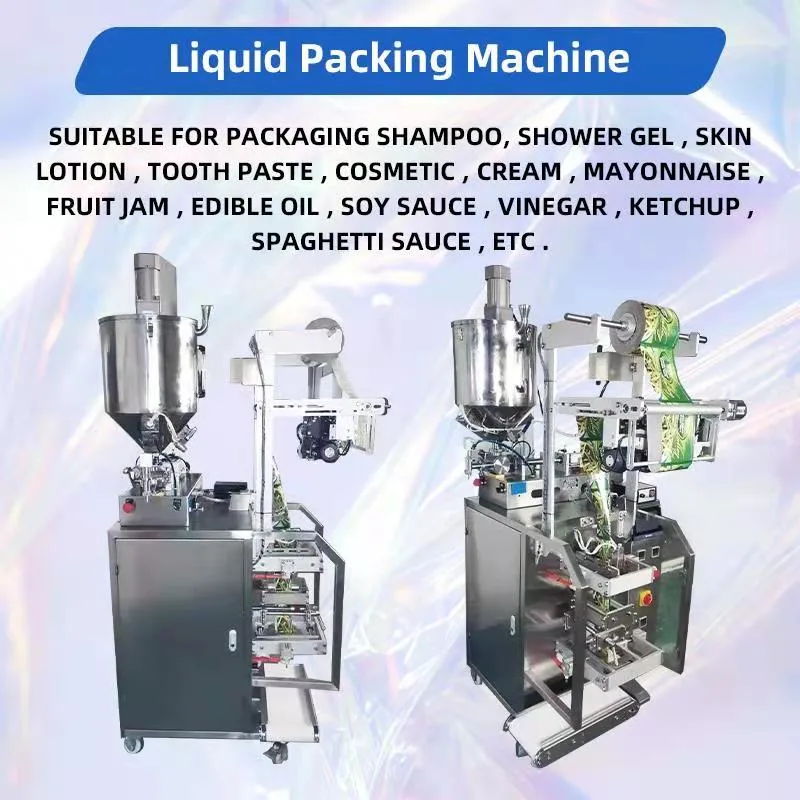 Ketchup Oyster Sauce Chilli Paste Automatic Multi Lanes Liquid Plastic Packet Small Bag Filling Tomato Paste Packing Machine