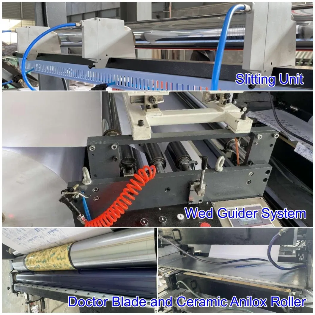 Automatic Roll Paper Flexo Printing Machine for Hamburger Sandwich Fast Food Packaging Bag Paper, Exercise Book Flexographic Printing Ruling with Cross Cutting