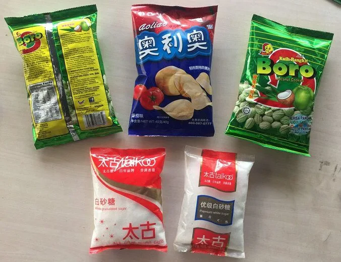 Automatic Snacks/Potato Chips/Biscuit/Rice/Popcorn/Grains/Seeds/Nuts/Sugar /Dried Fruit/Frozen Food/Fried Fish Skin/Tea Packing Packaging Sealing Machine