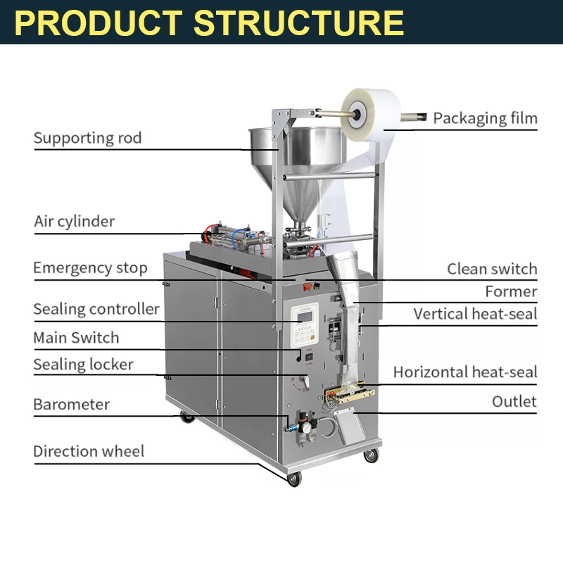 Mineral Water Sachet Water Pouch Water Ice Lolly Packaging Machine Ice Pop Making Packing Machine