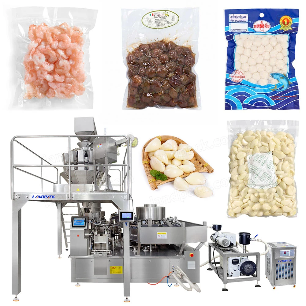 Factory Price Automatic Rotary Vacuum Retort Pouch Packaging Machine for Chicken, Beef, Meat