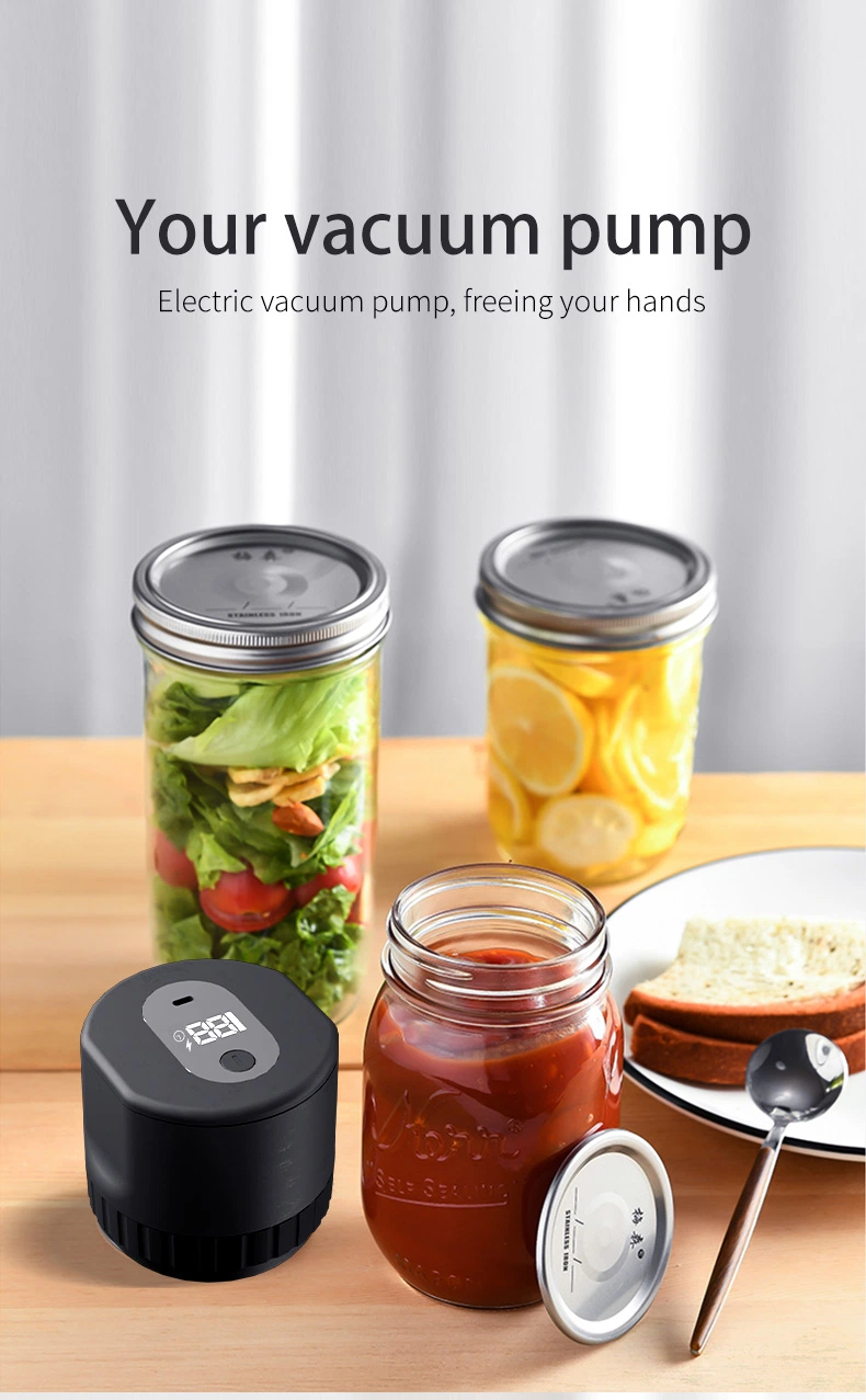 Home Appliance Portable Mason Jar Electric Vacuum Food Sealer for Food Packaging and Stock Sealing Machine Custom Logo Welcome