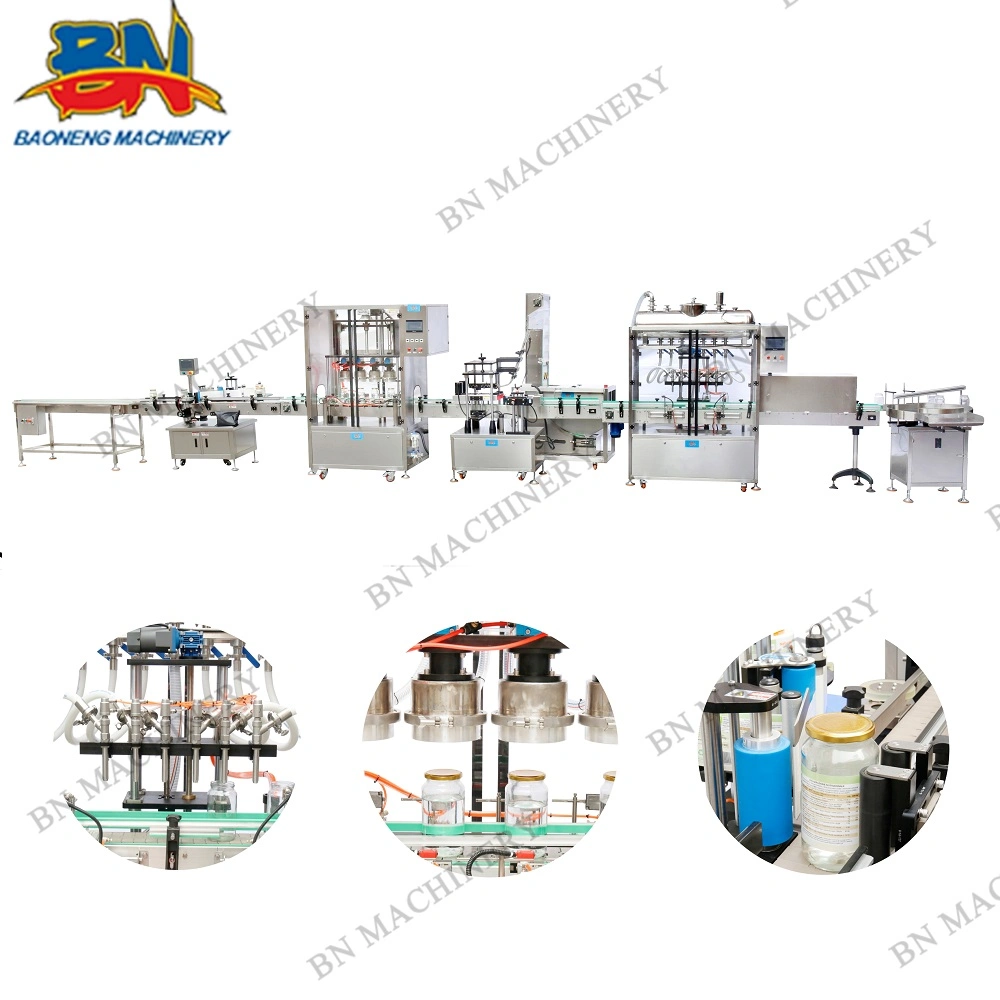 Automatic 6-Nozzle Jam Sauce Paste Mayonnaise Filling Machine with Servo Piston Filling