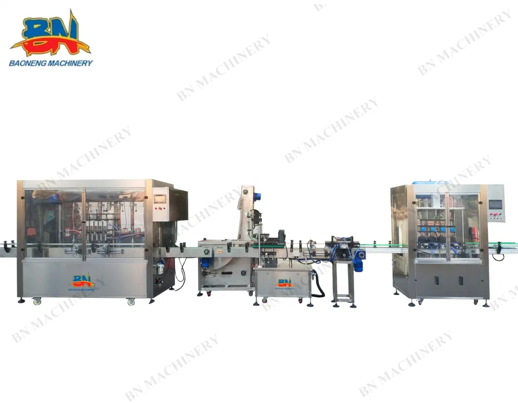 Automatic 6-Nozzle Jam Sauce Paste Mayonnaise Filling Machine with Servo Piston Filling