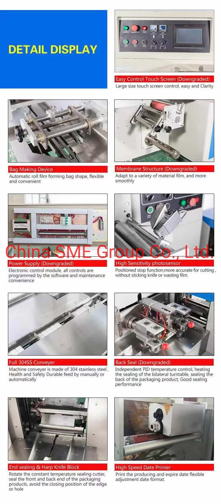 Automatic Bag Packaging Machine GS-450 Food/Medicine/Daily Appliances/Cosmetic/Metals/Industrial Parts/Boxes/Trays/Toys Packing Machine