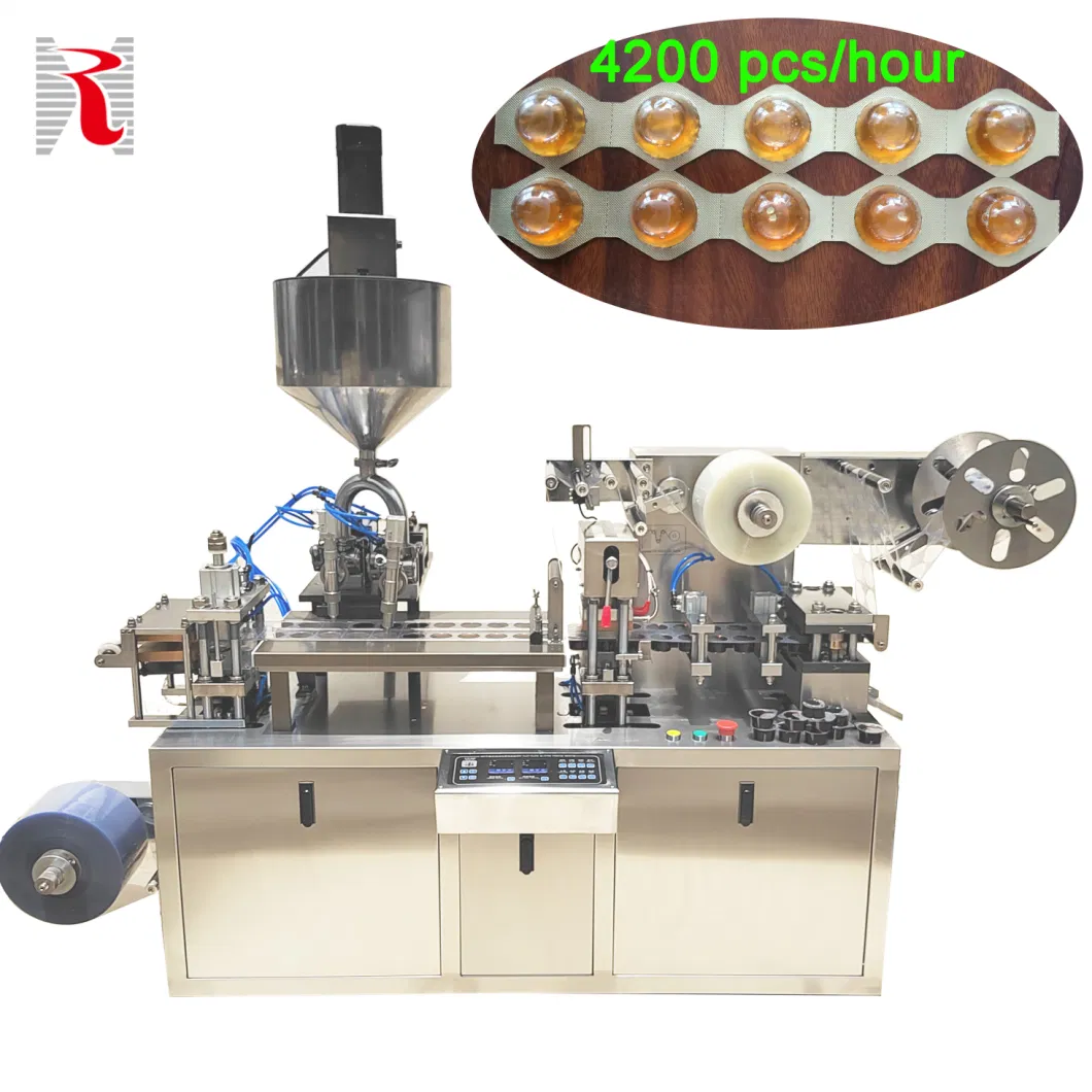 Customized Fully Automatic Thermoforming Sealing Capsule Candy Gummy Pill Tablet Capsule Disposable Syringe Automatic Blister Packing Packaging Machine