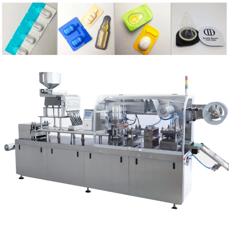 Manufacturer of Automatic Jam Chocolate Sauce Liquid Food Chili Paste Honey Liquid Packaging Alu-PVC, Alu-Alu, PVC-Paper Blister Packing Package Sealing Machine