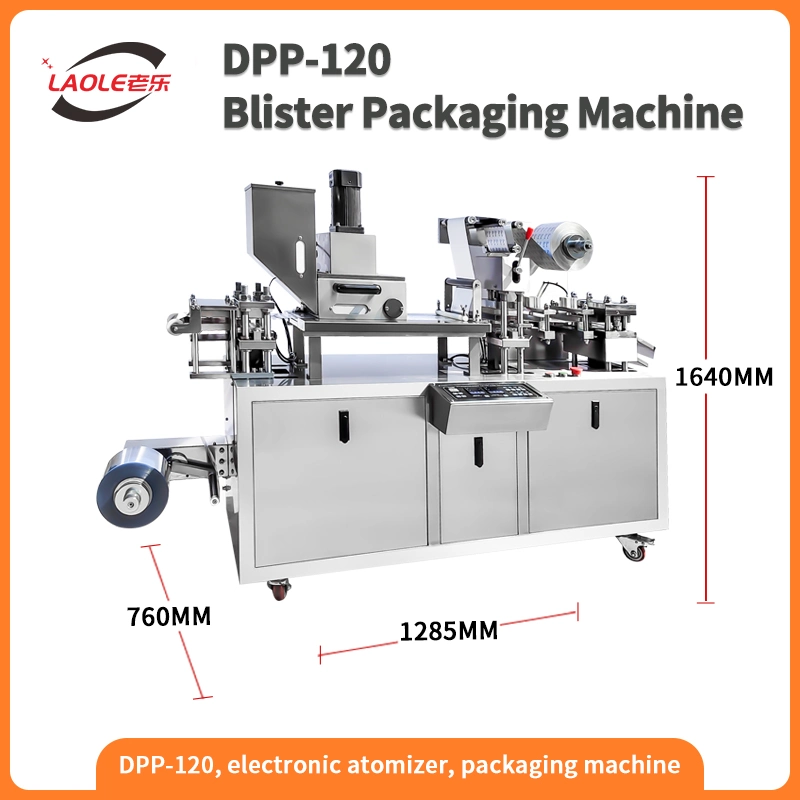 Dpp-80 Tablet Aluminum Capsule Press Blister Candy Milk Tabletflat Packaging Machine