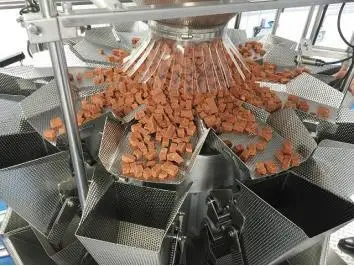 Multi-Head Scale Auto Weighing Packaging Machine with Popcorn Broad Bean Pot-Stewed Meat Bean Cake Meat Sausage Dried Bean Curd Cucumber Konjac