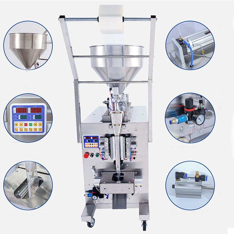 Dovoll Automatic Sachet Ketchup Liquid Water Oil Honey Seasoning Spice Sauce Pouch Paste Food Packaging Salt Snack Granule Sugar Stick Bag Packing Machine
