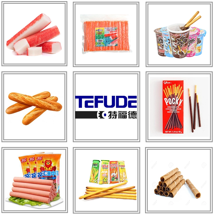 Automatic Crab Stick Packing Machine Sesame Bread Stick Packaging Grissino Bagging Machine