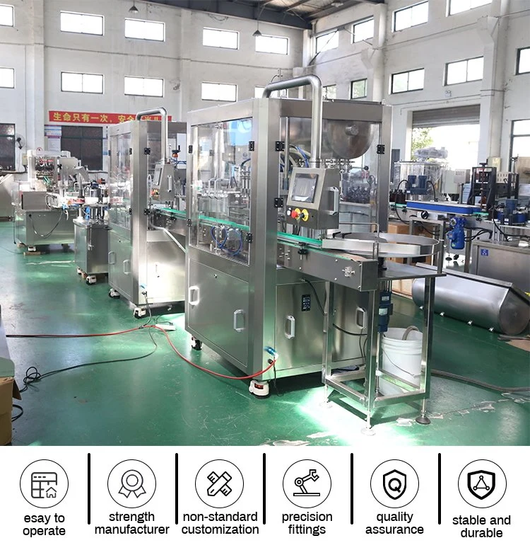 Automatic 4/6/8 Heads Piston Pump Filling Machine for Food/Cosmetic/Beverage /Oil/Cream / Soap Liquid Paste Product Packing Machinery Machine Bottling Line