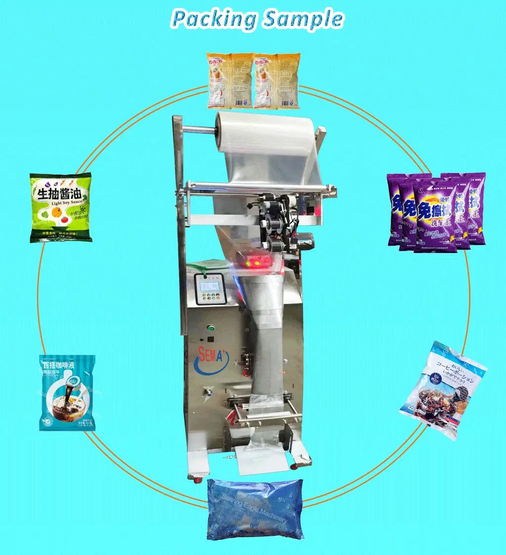 Big Bag Automatic Ketchup Chili Sauce Honey Coffee Liquid Sachet Packing Machine