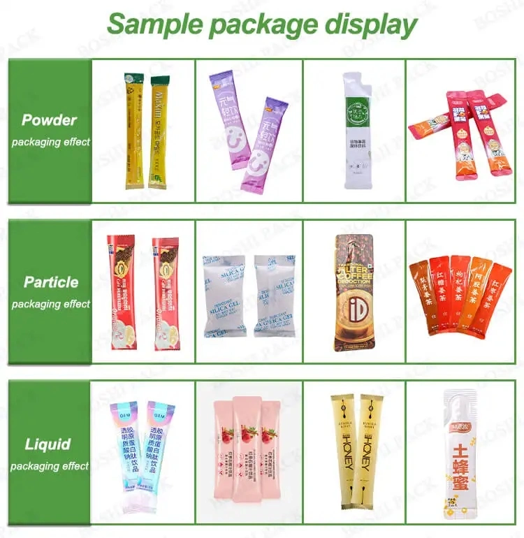 Whole Sale 3 in 1 Small Coffee Stick Pack Packing Machine Multi Lane Granule Ground Coffee Sugar Packaging Machine