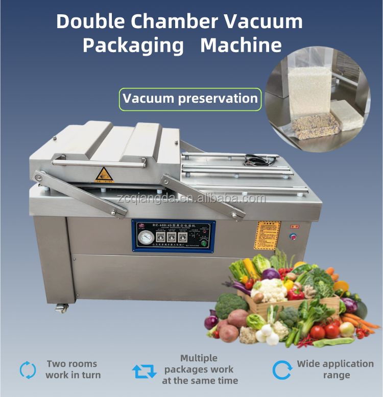 Dz-500/2s Packing Machine Industrial Vacuum Packaging Machine Sealer for Meat