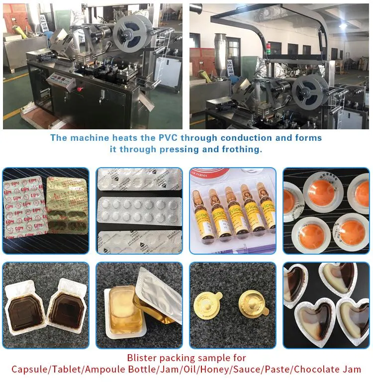 High Speed Beef Paste Honey Automatic Blister Packaging Machine Butter Thermoforming Blister Packaging Machine