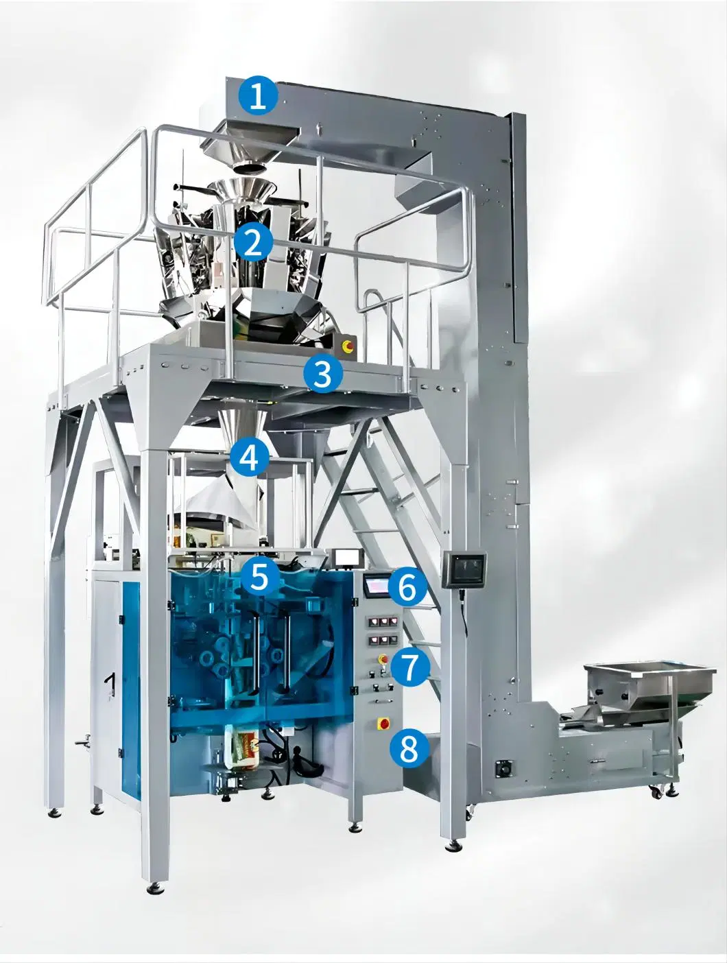 Multihead Weigher Customizable Automatic Multifunction Sugar Sachet Chicken Packaging Machines