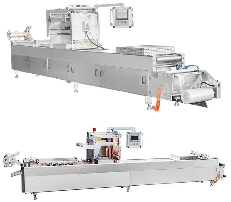 Full Automatic Convenient Food Fish Meat Thermoforming Vacuum Sealer Packing Packaging Machine