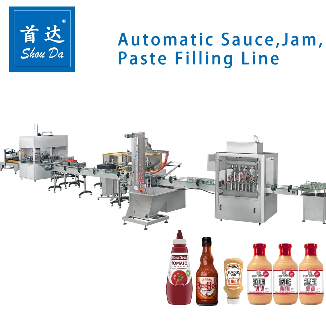 Automatic Strawberry Jam/Cheese/Honey/ Peanut Butter/ Sesame Sauce Paste Blister Filling Packing Labeling Capping Sealing Machine