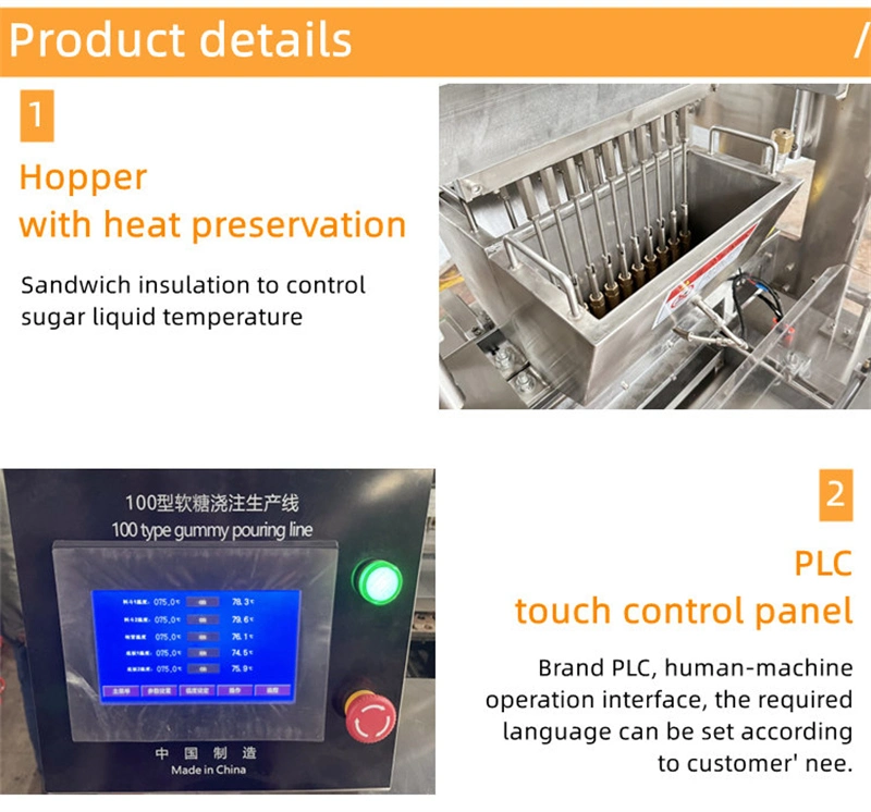 High Speed Automatic Filling Gealtin Soft Jelly Candy Maker Machine