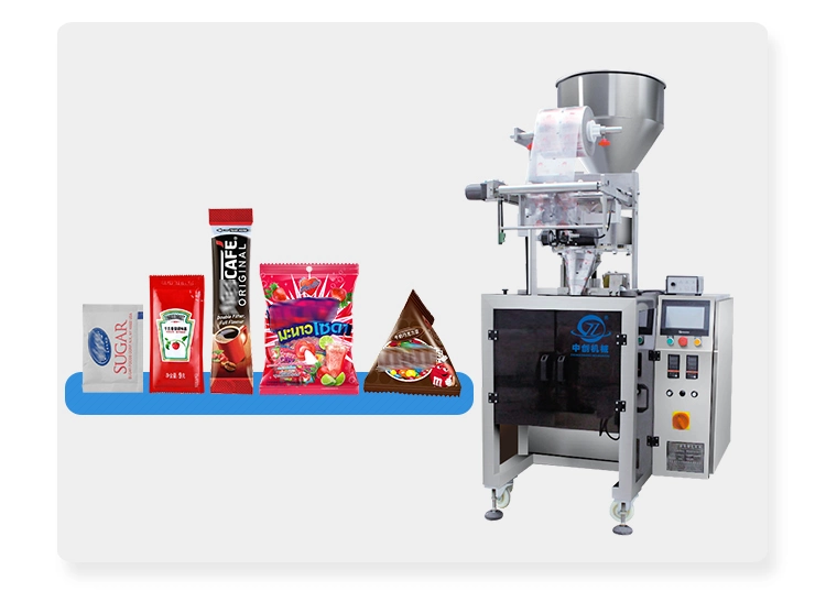 Custom Automatic Pillow Toffee Individual Tamarind Ball Lollipopsweets Peanut Packaging Chocolate Soft Gummy Bear Cotton Filling Hardcandy Packing Machine