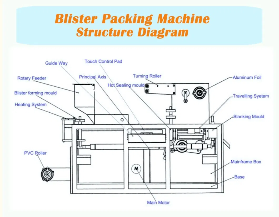 High Speed Honey Jam Blister Packaging Machine Thermoforming Blister Packing Machine
