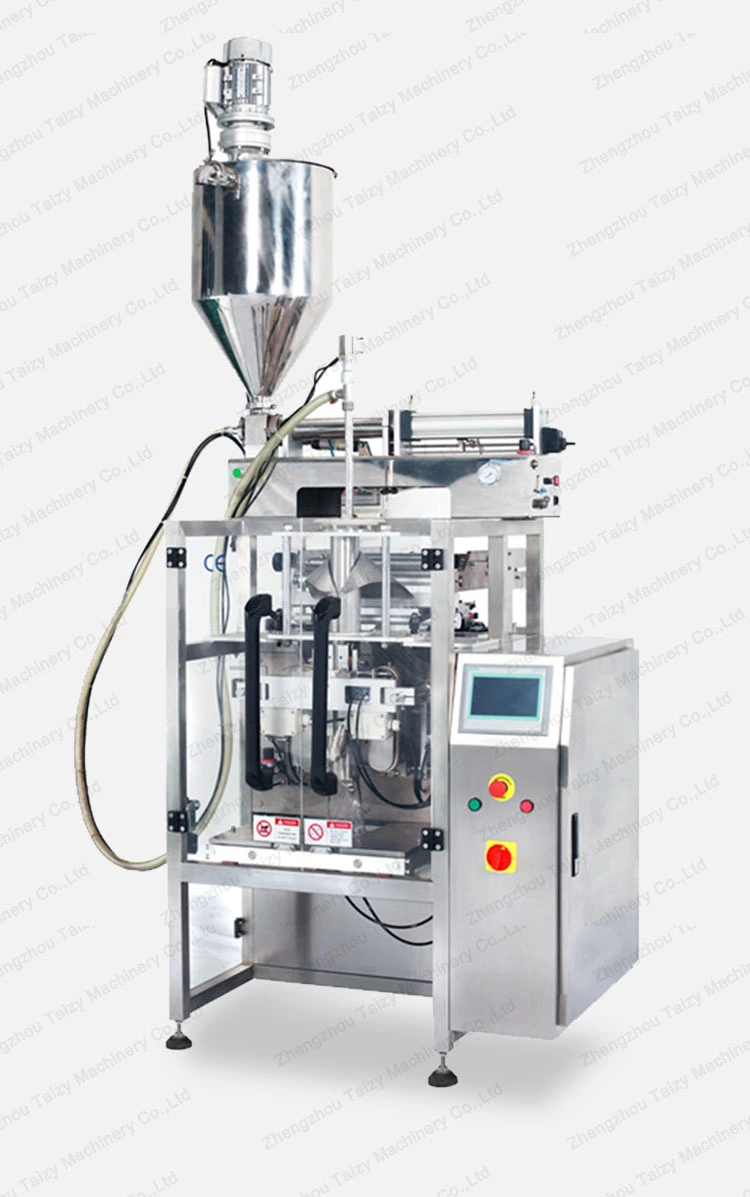 Automated Vertical Tomato Paste Sauce Ketchup Liquid Food Plastic Bag Filling Sealing Packing Machine