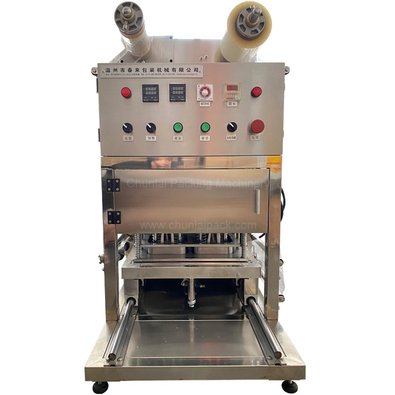 Meat Sea Food Vegetables Fruits Pasta Sandwich Poultry Modified Atmosphere Packaging Map Tray Sealing Vacuum Nitrogen Injection Gas Flushing Packing Machine