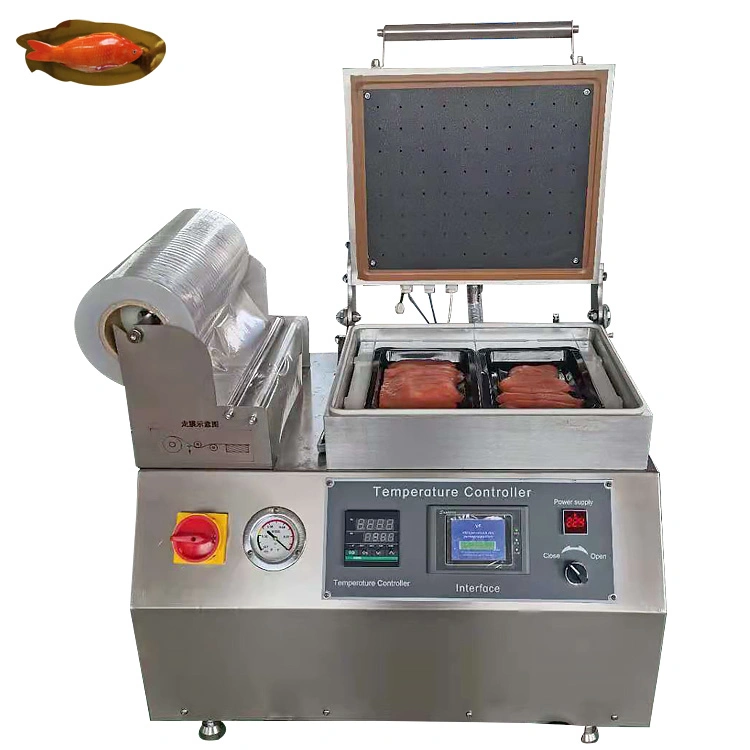 Skin Vacuum Package Machinery Packaging Machine for Seafood Chamber Vacuum Sealer Skin Vacuum Packaging Machine Food Fresh Fruit Meat Fish Package Machine