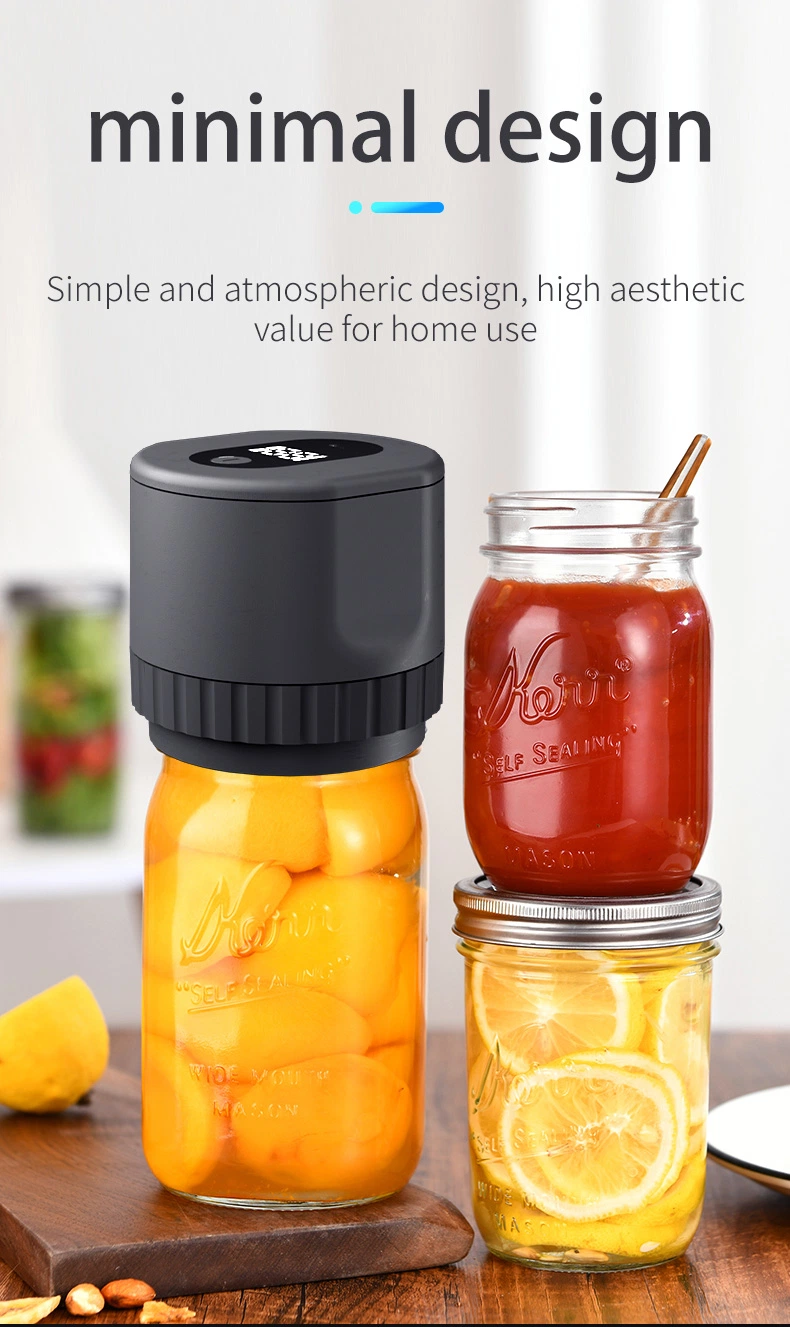 Home Appliance Portable Mason Jar Electric Vacuum Food Sealer for Food Packaging and Stock Sealing Machine Custom Logo Welcome