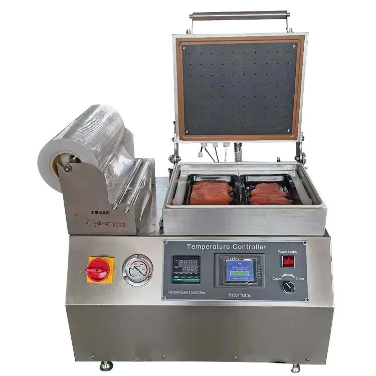 Skin Vacuum Package Machinery Packaging Machine for Seafood Chamber Vacuum Sealer Skin Vacuum Packaging Machine Food Fresh Fruit Meat Fish Package Machine