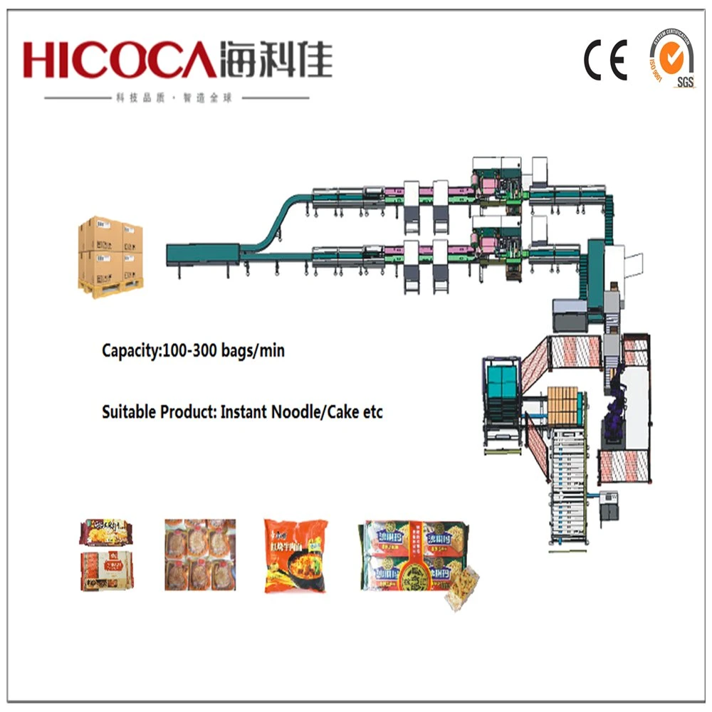 Automatic Upper Film Packaging Machine for Instant Noodle