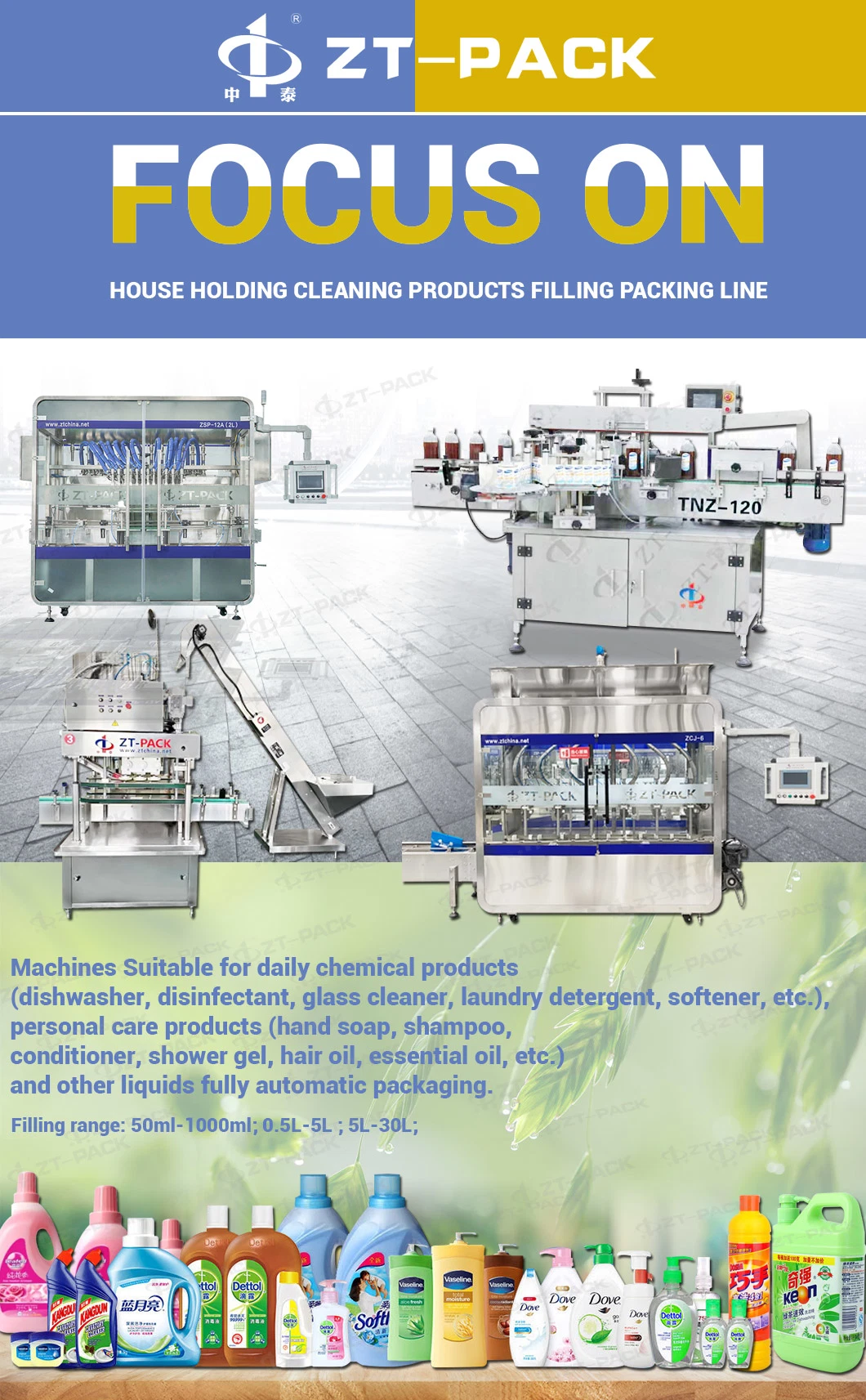 Automatic Shampoo Liquid Filling Machine for Hand Sanitizer, Shower Gel, Body Shower, Bottle Packaging Filling Capping Labeling Packing Machine