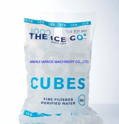 Automatic Plastic Bag Vffs Vertical Multi-Function Weighing Filling Sealing Packaging Packing Machine for 1-10kg Ice Cube, Ice Tube, Frozen Food, Granule