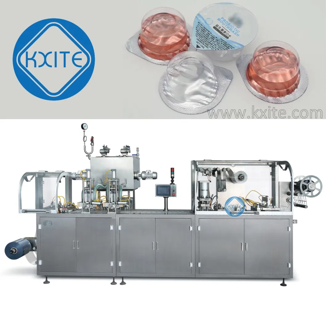 Automatic Spoon Honey Packing Machine Honey Cup Filling Plastic Products Tray Sealing Machine Blister Thermoforming Food Packaging Filling Machine