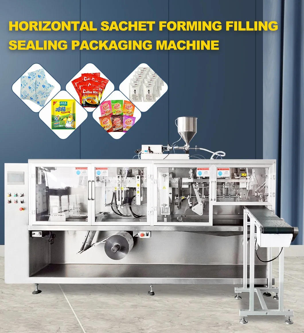 Compound Flower Fruit Vegetable Fertilizer Horizontal Sachet Packing Machine Agrochemical Plant Nutrient Sache Forming Filling Sealing Packaging Machine