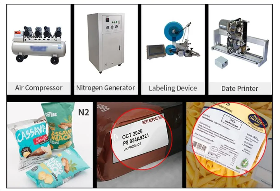 Double Chambers Dry Chicken Meat Food Vacuum Packaging Manufacturers Vacuum Sealer Sealing Packing Machine